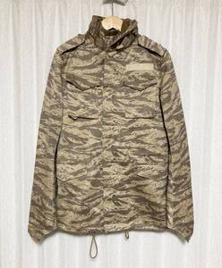 美品☆[1piu1uguale3×AKM] 定価115,500 M65 COLD WEATHER ボアライナー付 カモフラ ミリタリージャケット V L 日本製 エーケーエム