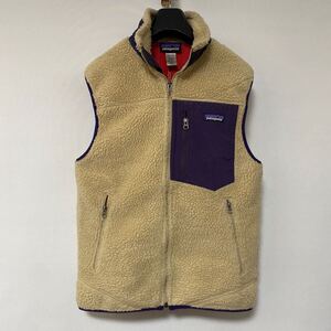 希少 2014 年 限定 ELKH パタゴニア レトロX ベスト S ナチュラル パープル レッド patagonia retro x vest 紫