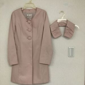 ¥24990 L’EST ROSEピンク2wayコート1(S相当)新品 春秋/レストローズ/Spring pink coat