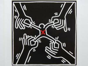 Keith Haring、No.93、希少画集画、新品額装付、状態良好、choco