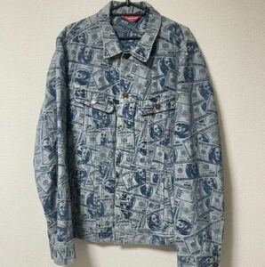 supreme 17fw 100Dollar Bill Trucker Jacket シュプリーム　100ドル　トラッカージャケット　サイズL