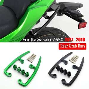 ブラック Kawasaki Ninja 650 2017 2018 オートバイ リア グラブ バー