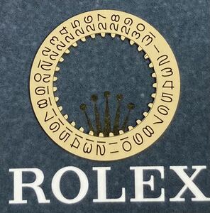 cal.3035 純正品 金 カレンダー ロレックス デイトジャスト 16263 16013 16233 116233 15200 15233 ROLEX DATEJUST gold calendar e