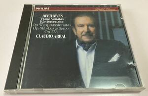 PHILIPS 西独盤 CD / クラウディオ・アラウ / ベートーヴェン : ピアノ・ソナタ第13,23,26番 熱情 告別 / アラウ Arrau Beethoven