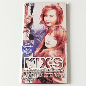 【8cmシングル】KIX-S/LOVE IN MY LIFE(APDA-161)キックス/安宅美春/浜口司/花嫁は16才!挿入歌/95年9th/ANGEL/タイアップシール付　