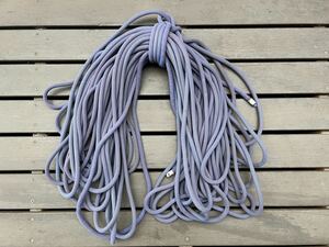 ★☆★クライミングロープ　ザイル　径約10㍉　長さ約55m 紫色　中古★☆★