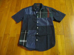 ブラックレーベルクレストブリッジ　半袖チェックシャツ　b198