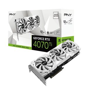 【中古】PNY Technologies PNY GeForce RTX4070Ti 12GB VERTO LED 3FAN White Editi