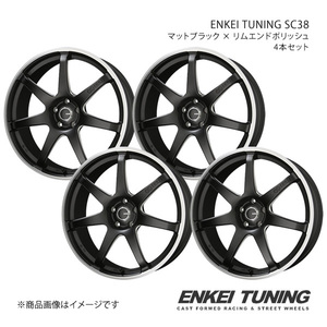 ENKEI TUNING SC38 アルミホイール 4本セット ブーン M7#0S(2016/4～)【16×6.0J 4-100 +45 マットブラックリムエンドポリッシュ】 共豊