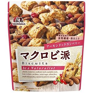 森永製菓 マクロビ派ビスケット アーモンドとクランベリー 100g×5個