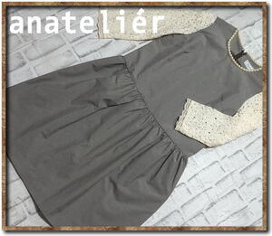 美品！！☆Anatelier　アナトリエ　袖レースワンピース☆