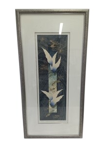 【真作】西川洋一郎 「Herbarium 9304」 花 リトグラフ 額装 78/110 絵画 絵 アート 美術品 古美術