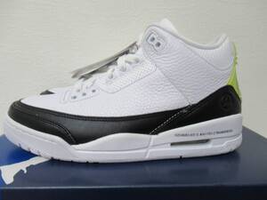 新品未使用 NIKE fragment design AIR JORDAN 3 RETRO SP (DA3595-100) ナイキ フラグメント デザイン エアジョーダン3 レトロ US7.5