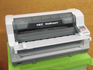 [A18831] NEC MultiImpact 700XEN 水平型ドットプリンタ LAN／パラレル接続 複写伝票(宅配便、マニフェスト伝票等)にどうぞ ◎印字抜け無し