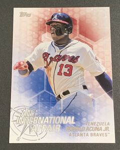 2018 Topps An International Affair Ronald Acuna JR. IA-47 RC Rookie Braves MLB アクーニャ　ルーキー　ブレーブス