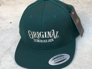 1円～1スタ 新品 正規品TENDERLOIN テンダーロイン CAP OT フラット バイザー ベースボール キャップ Original オリジナル GREEN グリーン