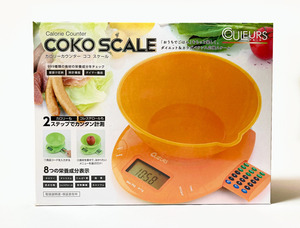 【COKO SCALE（ココスケール）ホワイト】カロリーもコレステロールも簡単計測♪ おうちで本格栄養管理！【未使用品】