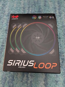 0701u1522　IN WIN アドレッサブル RGB ライティング対応 120mm ケースファン Sirius Loop ASL120 [ASL120FAN-3PK] 