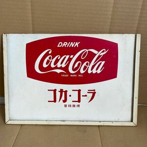 コカ・コーラ看板　昭和レトロ　当時物coca cola DRINK