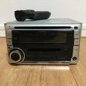 KENWOOD (ケンウッド) MP3/WMA/AAC対応デュアルサイズCD/MDレシーバー ［ K(中古品)