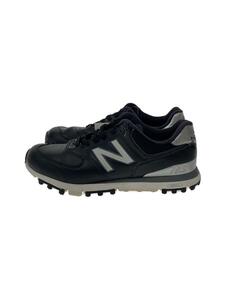 NEW BALANCE◆MGS574/ブラック/24.5cm/BLK