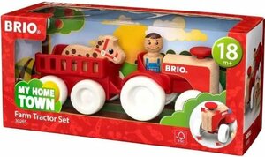 開封済・未使用品 BRIO マイホームタウン ファームトラクターセット 30265