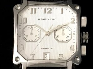 HAMILTON ハミルトン ロイド H19416713 クロノグラフ 1000本限定モデル 文字盤白 シースルーバッグ 自動巻 純正革ベルト 付属品なし