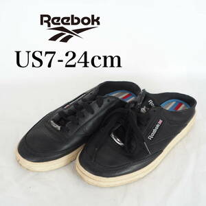 MK5886*Reebok*リーボック*レディーススニーカーサンダル*US7-24cm*黒