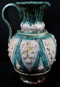 花瓶 イタリア製 陶器 花瓶 径２１×高３０cm