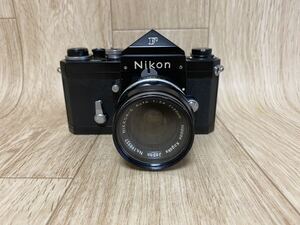 中古 Nikon F フィルムカメラ 一眼レフカメラ NIKKOR-S Auto 1:2.8mm f=35mm カメラレンズ 動作未確認/現状品