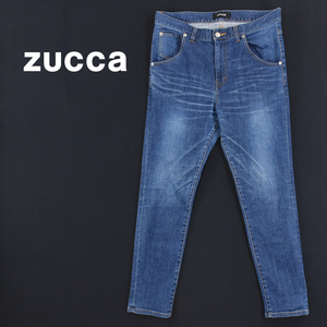 ZUCCA ズッカ ★ 日本製 テーパード デニム パンツ ジーンズ インディゴ レディース L