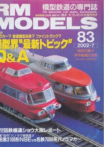 ■ペーパークラフト有り■送料無料■Y30■RM MODELS アールエムモデルズ■2002年７月83■特集：模型界最新トピックQ&A■（概ね良好）