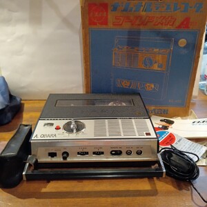 National RQ-402 Solid State OPEN TAPE RECORDER 小型 オープンテープレコーダー 昭和レトロ ヴィンテージ ナショナル【動作◯ ジャンク】