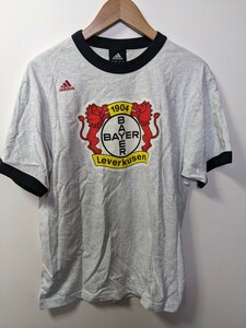 adidas アディダス レバークーゼン リンガーTシャツ　　Ｓ　バイエル・レバークーゼン　バイエル Bayer 04 Leverkusen Tシャツ 半袖Tシャツ