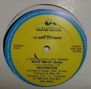 DESTINATION/MOVE ON UP 　12inch　RAMS HORN盤