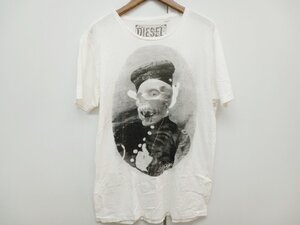 [12B-61-004-1] DIESEL ディーゼル 半袖Tシャツ サイズM ホワイト