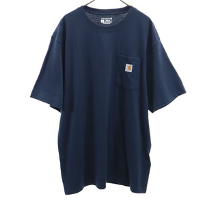 カーハート 半袖 Tシャツ XL ネイビー Carhartt メンズ