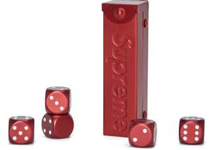 21SS Supreme Aluminum Dice Set Red シュプリーム アルミニウム ダイス セット レッド 赤 サイコロ box logo