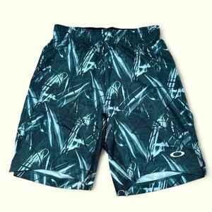 オークリー OAKLEY US規格 Slant Graphic Shorts 9Inch 6.0 メンズ 春 夏物スポーツ トレーニング ハーフパンツ FOA404224グリーンサイズM