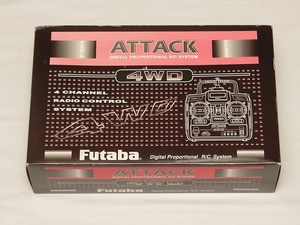 動作確認済　未使用　長期保管品　Futaba　ATTACK　4WD 　2サーボ+MC230CR　AM27MHz　4チャンネル　スティックプロポ　ハイラックス等に