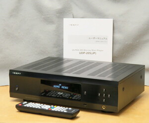 ユニバーサルプレーヤー OPPO UDP-205 UHDBD(4K) BD DVD CD SACD ほか対応 XLRオーディオ出力 取説・リモコン・元箱あり 動作確認済