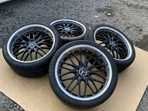 ホイール付タイヤ４本セット((メルセデスベンツ BBS LMタイプ Cクラス Sクラス Eクラス CLS 9J×19+45 8J×19+45 PCD112 275/30/19 245/35/