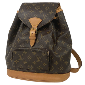 ルイ・ヴィトン Louis Vuitton モンスリ MM バックパック デイパック リュック モノグラム ブラウン M51136 レディース 【中古】