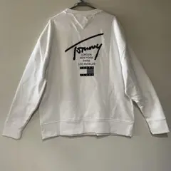 【新品】トミーヒルフィガー　Tommy Jeans 白　トレーナー　 XXL