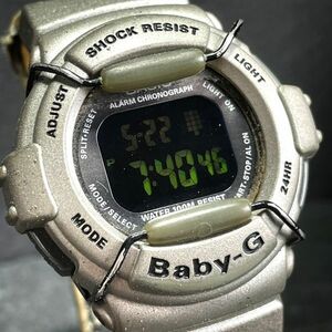 CASIO カシオ Baby-G ベビージー BG-325 腕時計 デジタル クオーツ 多機能 カレンダー ナイロンベルト グレー 新品電池交換済み 動作確認済