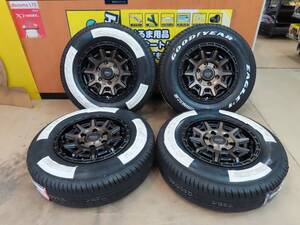 ☆KYOHO PPX D10X 15インチ アルミ 6J +33 6穴 PCD139.7 ブロンズ イーグル#1 ナスカー 195/80R15 107/105L LT 2023年製 4本 未使用☆