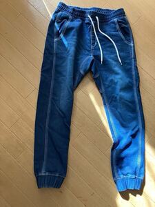 Lee × And A リー アンドエー LB9966 加工 イージー ストレッチ スウェット デニム ジョガー パンツ ジーンズ Sz.S　メンズ　A3B04163_8#R