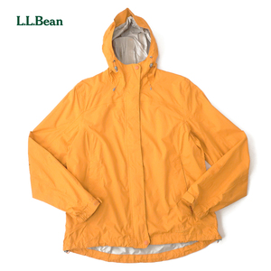 L.L.Bean ナイロンシェル マウンテンパーカー ウォータープルーフ 春秋 オレンジ (M) レディース