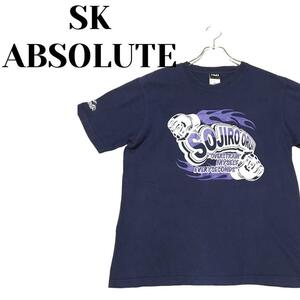ru84 レア SK ABSOLUTE SKアブソリュート メンズ Tシャツ 半袖 M ネイビー（紺） 大類宗次朗 総合格闘家 グッズ スポーツ 素材タグなし