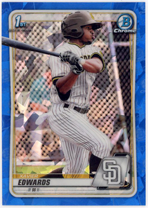 MARLINS遊撃▲XAVIER EDWARDS/2020 1st BOWMAN CHROME SAPPHIRE PROSリフ!